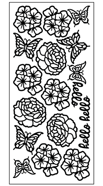 Summer Flower Outline Sticker